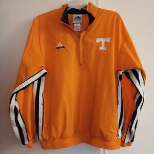 Adidas Men's Tennessee Volunteers Pull-Over Windbreaker Jacket Size Medium